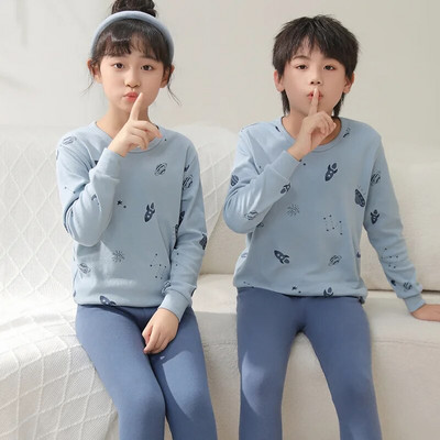 2 4 6 8 10 ani Seturi de pijama pentru copii Pijamale de toamnă pentru copii Lenjerie de noapte băieți din bumbac Pijamale pentru bebeluși cu mâneci lungi Seturi pentru fete