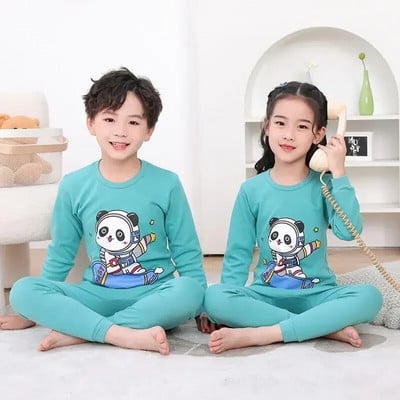 2 4 6 8 10 ani Seturi de pijama pentru copii Pijamale de toamnă pentru copii Lenjerie de noapte băieți din bumbac Pijamale pentru bebeluși cu mâneci lungi Seturi pentru fete