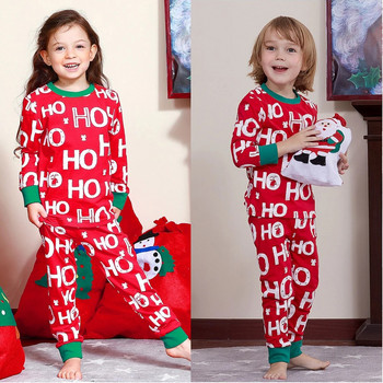Детски коледни пижами Пижами за малки деца HOHO Спално облекло Момчета Момичета Коледа Червени нощници Новогодишно парти Подарък Pjs