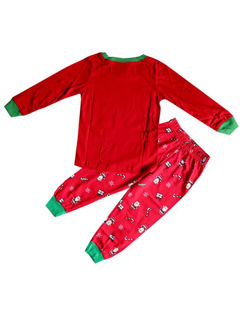 Νέο σετ παιδικών ειδών σπιτιού Four Seasons Εκτύπωση κόκκινου κινουμένων σχεδίων μακρυμάνικο παντελόνι χριστουγεννιάτικο Σετ για αγόρια Πιτζάμες για κορίτσια Νυχτικά