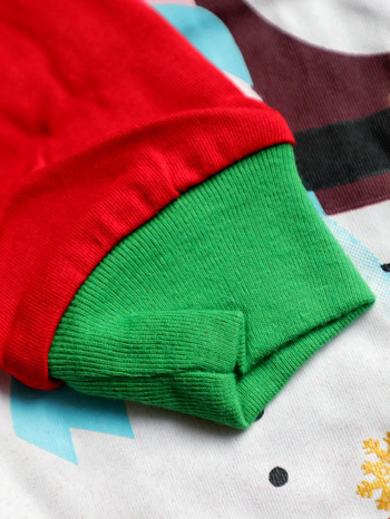 Нов детски комплект за домашно облекло Four Seasons Червен комплект панталони с щампа с анимационни мотиви Комплект панталони с дълги ръкави Коледа Пижами за момчета Момичета Пижами за момичета