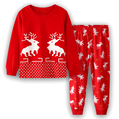 Set de îmbrăcăminte pentru copii, primăvară, toamnă, pentru copii, cu imprimare din desene animate, pantaloni cu mâneci lungi, de Crăciun, pentru băieți, pijamale pentru fete.