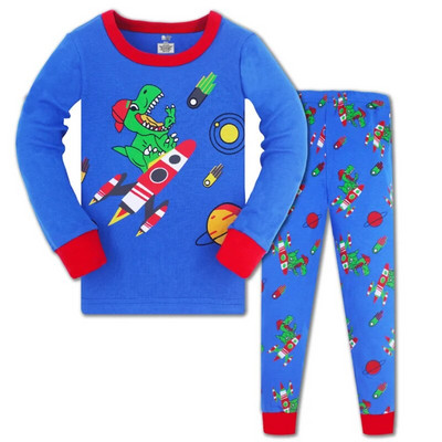 Jumping New Arrival 3-8T Space Rocket Odjeća za spavanje Jesen Zima Dječje pidžame Dječja modna odjeća Komplet kućne odjeće 2 kom odijela