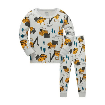 Jumping New Arrival 3-8T Space Rocket Odjeća za spavanje Jesen Zima Dječje pidžame Dječja modna odjeća Komplet kućne odjeće 2 kom odijela