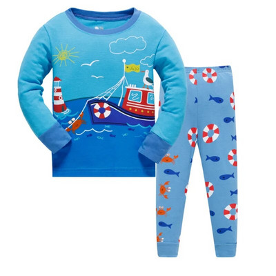 Jumping New Arrival 3-8T Space Rocket Odjeća za spavanje Jesen Zima Dječje pidžame Dječja modna odjeća Komplet kućne odjeće 2 kom odijela