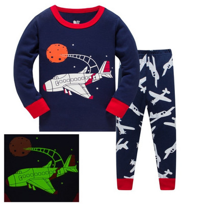 Jumping New Arrival 3-8T Space Rocket Odjeća za spavanje Jesen Zima Dječje pidžame Dječja modna odjeća Komplet kućne odjeće 2 kom odijela