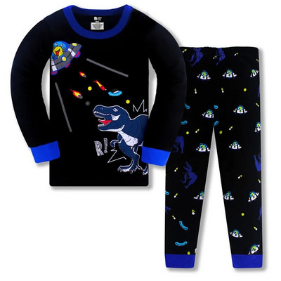 Jumping New Arrival 3-8T Space Rocket Odjeća za spavanje Jesen Zima Dječje pidžame Dječja modna odjeća Komplet kućne odjeće 2 kom odijela