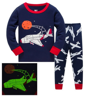 Jumping New Arrival 3-8T Space Rocket Odjeća za spavanje Jesen Zima Dječje pidžame Dječja modna odjeća Komplet kućne odjeće 2 kom odijela