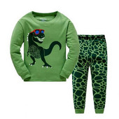 Dino Băieți Costume de pijamă 100% bumbac Seturi de haine lungi pentru copii Tricouri cu motor Pantaloni Seturi 2 piese Pijamale copii 2 3 4 5 6 7 ani