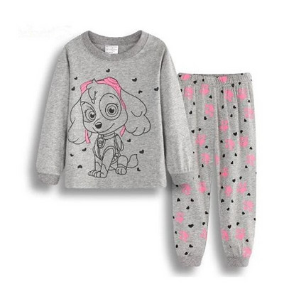 Dino Băieți Costume de pijamă 100% bumbac Seturi de haine lungi pentru copii Tricouri cu motor Pantaloni Seturi 2 piese Pijamale copii 2 3 4 5 6 7 ani