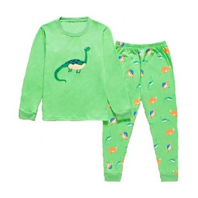 Dino Băieți Costume de pijamă 100% bumbac Seturi de haine lungi pentru copii Tricouri cu motor Pantaloni Seturi 2 piese Pijamale copii 2 3 4 5 6 7 ani