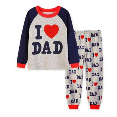 Dino Băieți Costume de pijamă 100% bumbac Seturi de haine lungi pentru copii Tricouri cu motor Pantaloni Seturi 2 piese Pijamale copii 2 3 4 5 6 7 ani