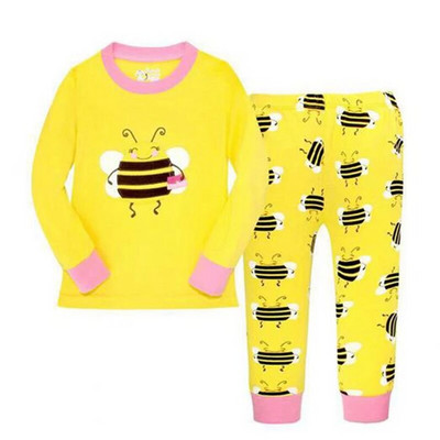 Dino Băieți Costume de pijamă 100% bumbac Seturi de haine lungi pentru copii Tricouri cu motor Pantaloni Seturi 2 piese Pijamale copii 2 3 4 5 6 7 ani