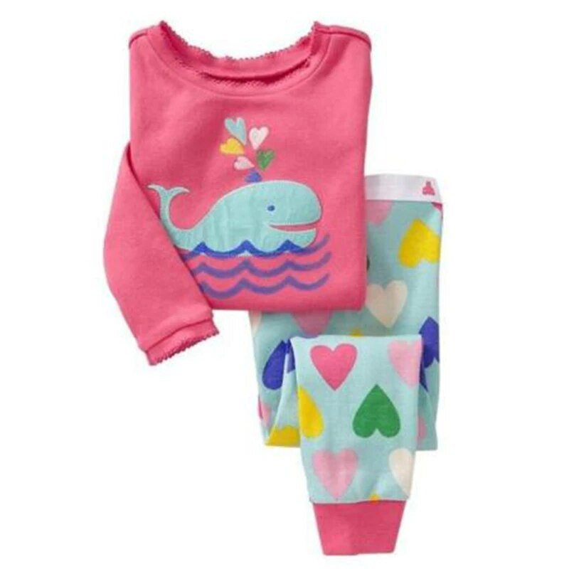 Dino Băieți Costume de pijamă 100% bumbac Seturi de haine lungi pentru copii Tricouri cu motor Pantaloni Seturi 2 piese Pijamale copii 2 3 4 5 6 7 ani