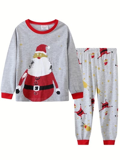 Pavasarinė ir rudeninė suknelė, vaikiška ilgomis rankovėmis kostiuminė pižama namuose