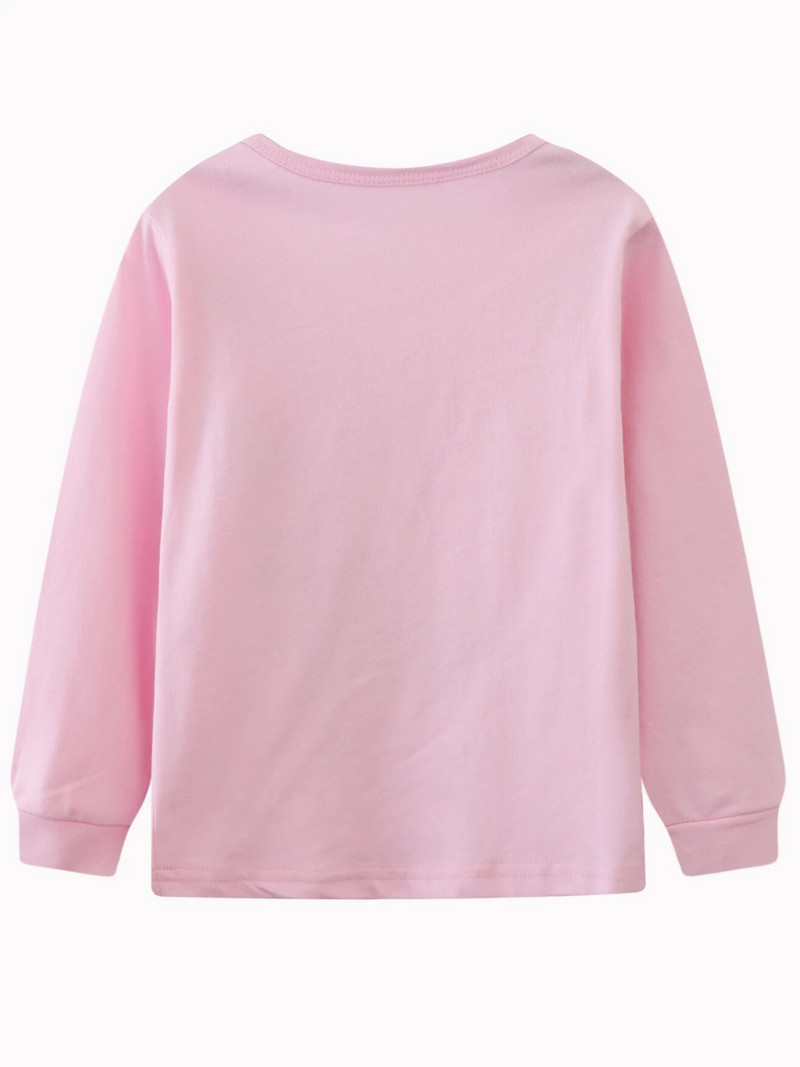 Tüdrukute jõulupikkade varrukatega pidžaama kaheosaline komplekt