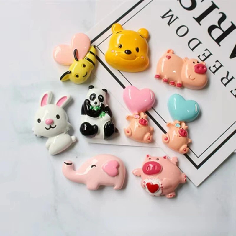 Mini smolasti magneti za hladnjak od 5 komada za uređenje doma za male životinje