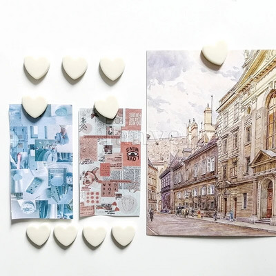 10 vnt Mieli mini šaldytuvo magnetai spalvingi meilės širdelės maži šaldytuvo lipdukai Mielos nuotraukos Sieninis magnetinis lipdukas namų dekoravimui