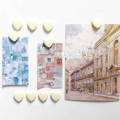 10 vnt Mieli mini šaldytuvo magnetai spalvingi meilės širdelės maži šaldytuvo lipdukai Mielos nuotraukos Sieninis magnetinis lipdukas namų dekoravimui