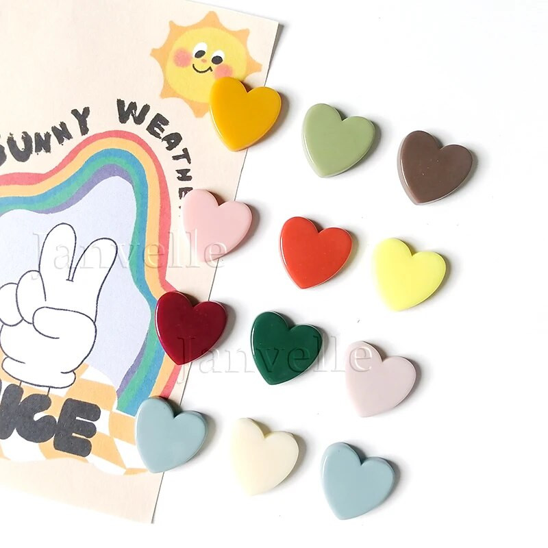 10 vnt Mieli mini šaldytuvo magnetai spalvingi meilės širdelės maži šaldytuvo lipdukai Mielos nuotraukos Sieninis magnetinis lipdukas namų dekoravimui