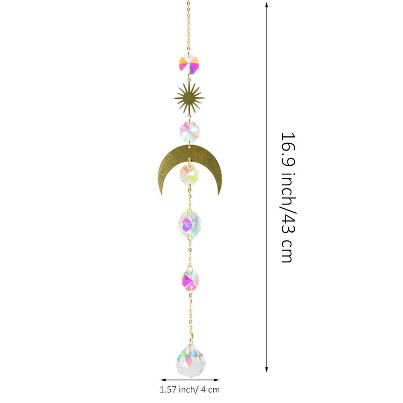 Graži spalvinga krištolinė saulės gaudyklė – puikiai tinka namų dekoravimui, Kalėdoms, vestuvėms ir kt.!