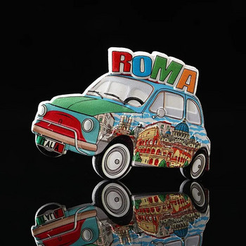Италия Рома Магнити за хладилник Туристически сувенир Дъблин Чили Пиза Бразилия 3d Смола Магнитен стикер за хладилник Декорация на дома Подаръци