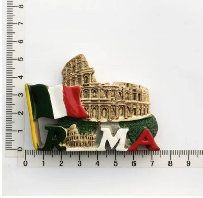 Italija Roma šaldytuvo magnetai turistinis suvenyras Dublinas Čilė Piza Brazilija 3D derva magnetinis šaldytuvas lipdukas namų dekoravimo dovanos