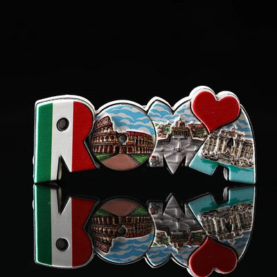 Italija Roma šaldytuvo magnetai turistinis suvenyras Dublinas Čilė Piza Brazilija 3D derva magnetinis šaldytuvas lipdukas namų dekoravimo dovanos