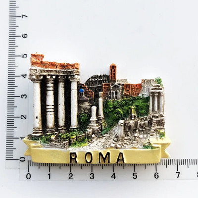 Italija Roma šaldytuvo magnetai turistinis suvenyras Dublinas Čilė Piza Brazilija 3D derva magnetinis šaldytuvas lipdukas namų dekoravimo dovanos