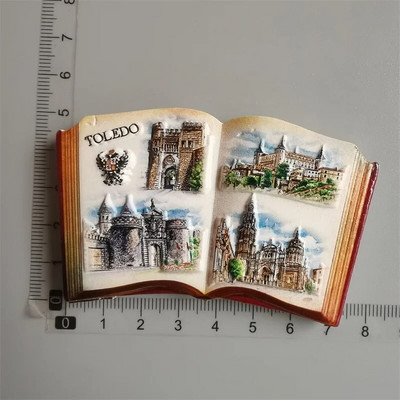 Italija Roma šaldytuvo magnetai turistinis suvenyras Dublinas Čilė Piza Brazilija 3D derva magnetinis šaldytuvas lipdukas namų dekoravimo dovanos