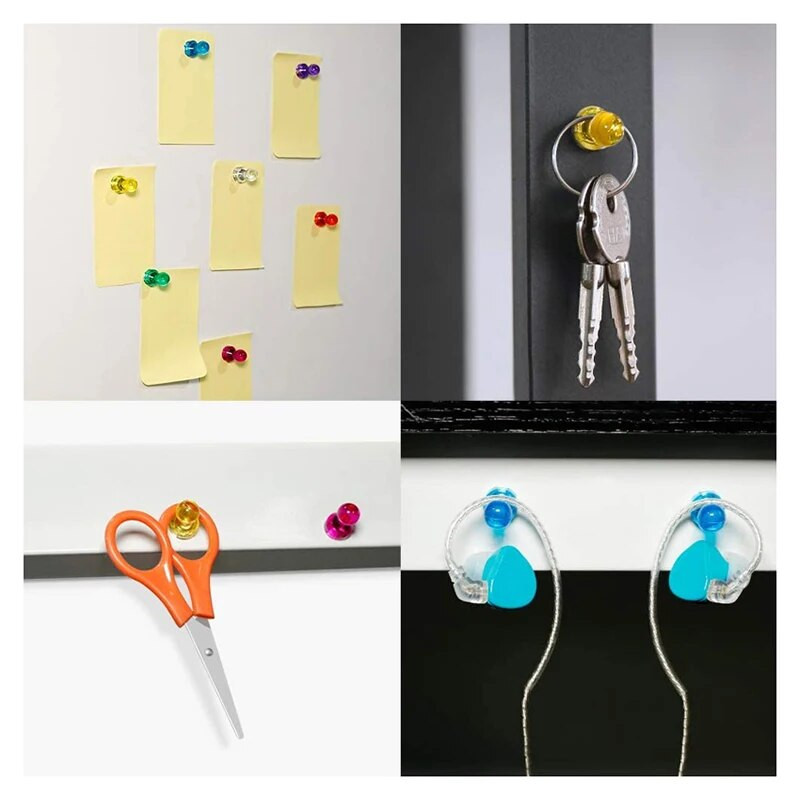 10 tk surutihvti magnet nööpnõel Kontori nööpnõel, tugev neodüümkoonusmagnetiga super külmiku kleebis magnetnõel