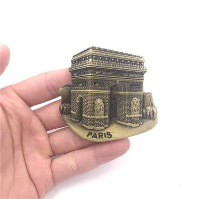 Metalni 3d magneti za hladnjak hladnjak zalijepljen američki orao Jeruzalem Izrael London autobus New York Pariz Suveniri uređenje doma