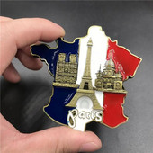 Paris, Franța, Turnul Ei-ffel Arc de Triumf, Frigider european, Magneți magnetici pentru frigider, Cadouri de colecție de suveniruri turistice mondiale