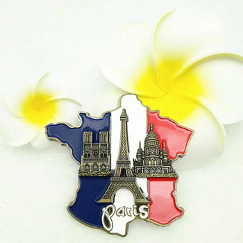 Paris France Ei-ffel Tower Triumphal Arch European Refrigerator Magnetic Fridge Magnets World Tourist Souvenir Collection Δώρα