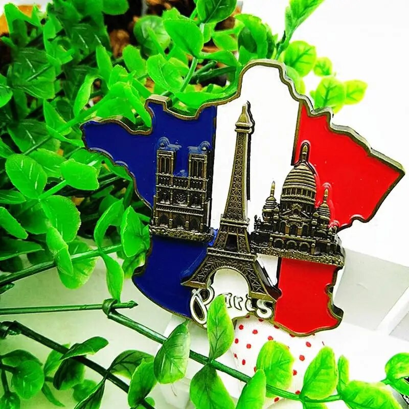 Paris France Ei-ffel Tower Triumphal Arch European Refrigerator Magnetic Fridge Magnets World Tourist Souvenir Collection Δώρα