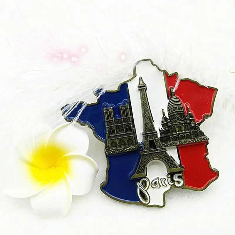 Paris France Ei-ffel Tower Triumphal Arch European Refrigerator Magnetic Fridge Magnets World Tourist Souvenir Collection Δώρα