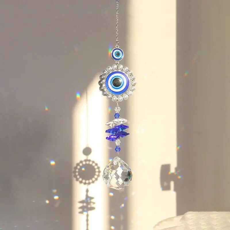 1 κομμάτι, Butterfly Devil`s Eye, Κρυστάλλινο μενταγιόν, Οικογενειακή διακόσμηση εξωτερικού κήπου