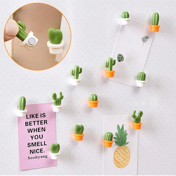 6 τμχ Cute Succulent Magnet Button Home Kitchen Cactus Refrigerator Message Sticker 2021 New Arrival Portable Creative Hot Sale