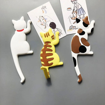 Αφίσα με αυτοκόλλητο με αυτοκόλλητο για την κουζίνα ιαπωνική γάτα με σχέδιο ουράς γάντζος Δημιουργική διακόσμηση σπιτιού Ψυγείο μαγνήτης ψυγείου Δώρο διακόσμηση