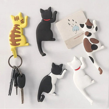 Дизайн на анимационен филм на японска котка Кука за опашка Творчески домашен декор Магнит за хладилник Декорация на хладилник Подарък за кухня Стикер Плакат