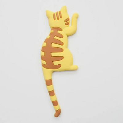 Pisică japoneză desen animat cârlig cu coadă decor creativ Magnet pentru frigider Decor pentru frigider cadou pentru poster autocolant de bucătărie