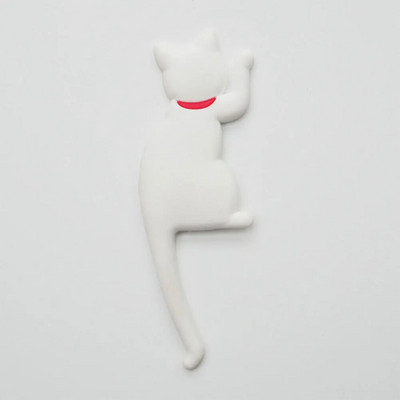 Pisică japoneză desen animat cârlig cu coadă decor creativ Magnet pentru frigider Decor pentru frigider cadou pentru poster autocolant de bucătărie
