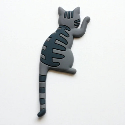 Pisică japoneză desen animat cârlig cu coadă decor creativ Magnet pentru frigider Decor pentru frigider cadou pentru poster autocolant de bucătărie