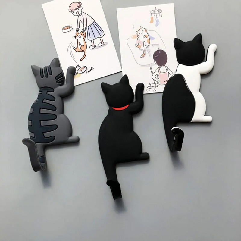 Dizajn japanske mačke Crtić Kuka za rep Kreativni kućni dekor Magnet za hladnjak Dekoracija Poklon za kuhinju Naljepnica Poster