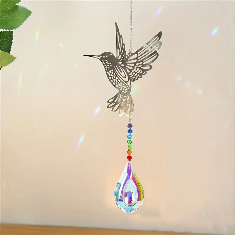 1 osa, loomametallist ripats, kristallkuulprisma päikesepüüdja, aiakaunistused