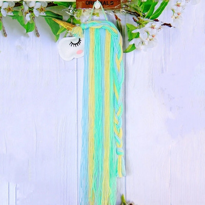 Dodaci za jednorog Organizadores Dodaci za kosu Organizator Ukosnica Držač kopče za pohranu Dekoracija Vješalica Traka Dekoracija djevojačke sobe