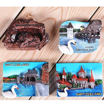 Сувенири за отвъдморски туризъм Хладилник Италия Швейцария Чили Австрия Виена чуждестранен световен туризъм колекция подарък магнит за хладилник