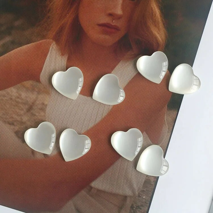 Prozirni ljubavni magneti za hladnjak i ljupke fotografije magneta za hladnjak objavljene su 18 mm smole u ukrasnim naljepnicama