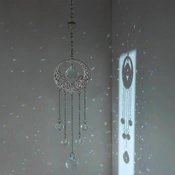 1 бр., Висулки от синтетичен кристал и крила, Домашни прозорци, направени в дъга, Висящ звънец с призматична сфера