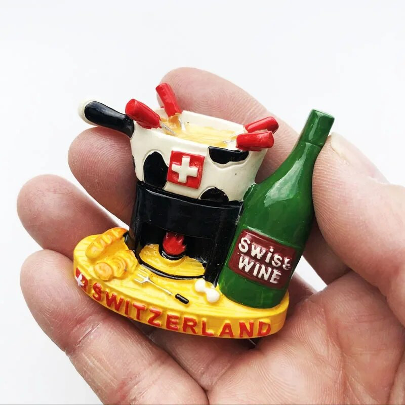 Šveits Külmkapimagnetid Šveitsi armas puidust maja Käokell Alpi magnetiga külmkapi kleebised Suveniirireisikink